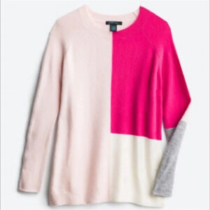 NWT Stitch Fix Small Faith + Zoe Lina Crewneck Sweater Light Pink Pullover New S